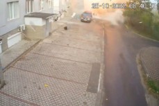 Видео взрыва у здания медиахолдинга «ЗаМедиа» в Мелитополе