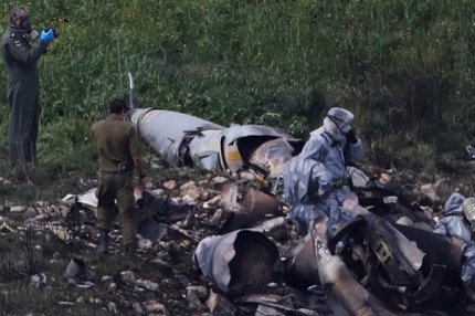 Обломки сбитого F16, Израиль