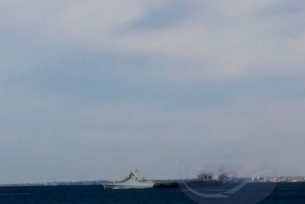 Атакованные в Севастополе российский патрульный корабль «Павел Державин»