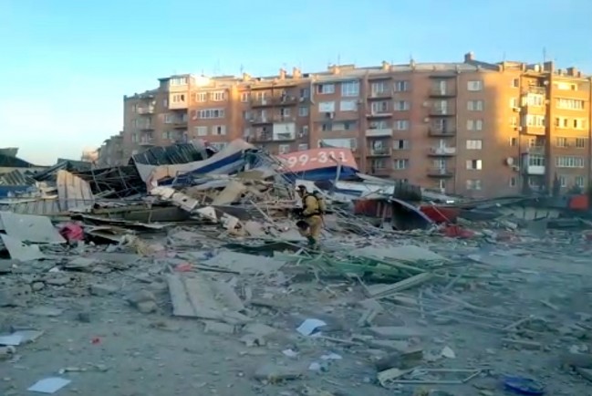 Во Владикавказе взрывом уничтожен торговый центр