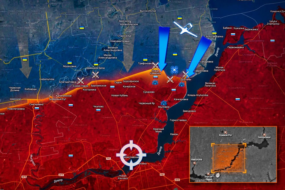 Карта боев в херсонской области