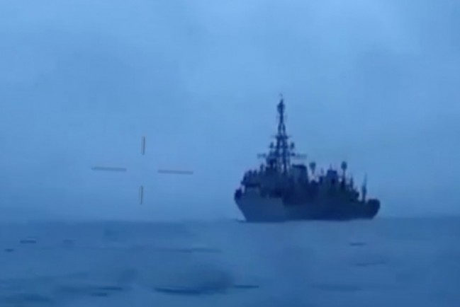 Видео поражения морским беспилотником российского корабля «Иван Хурс» выложили ВСУ