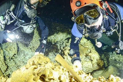 Водолазы ищут человеческие останки эпохи плейстоцена в пещерной системе Сак Актун