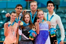 Российские фигуристы взяли призовые места.