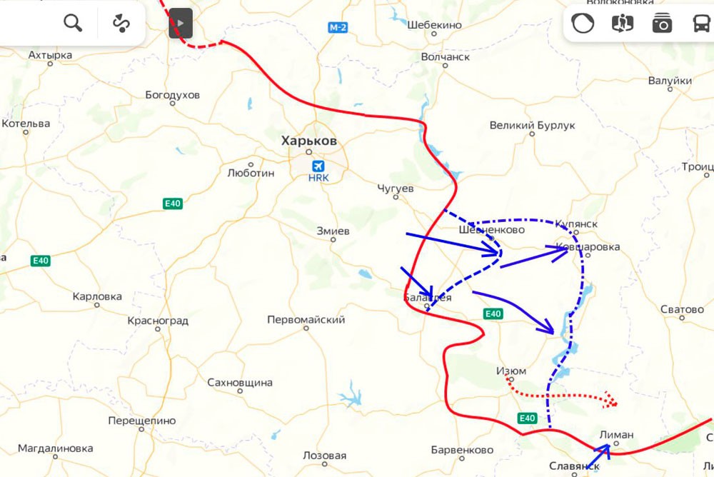 Карта харькова и харьковской области