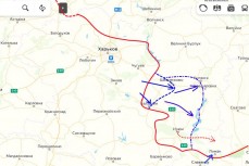 Карта продвижения ВСУ и отступления ВС РФ в восточной части Харьковской области