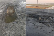 Чонгарский мост на границе Крыма и Херсонской области поврежден