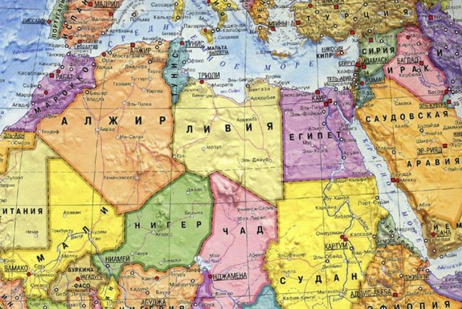 Карта Северной Африки