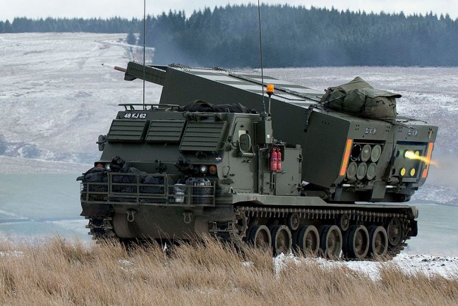 На Украину из США доставлены первые РСЗО М270 с дальностью стрельбы более 30 км