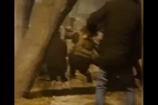 Появилось видео нападения на полицейский участок в Алматы