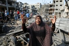 Разрушенные дома в Палестине
