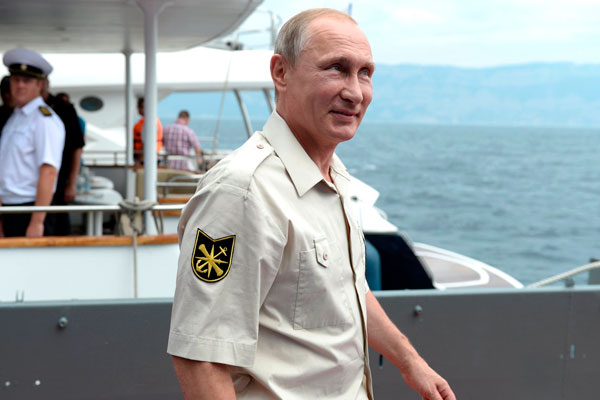 Президент России Владимир Путин в Севастополе.