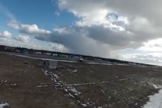 Кадры атаки дрона-камикадзе на самолёт ДРЛО А-50У ВКС РФ в Белорусси