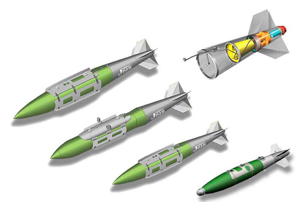 Комплекты JDAM для неуправляемых бомб общего назначения