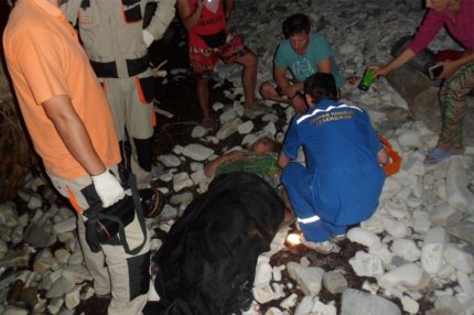 туристка сорвалась со скалы в Геленджике