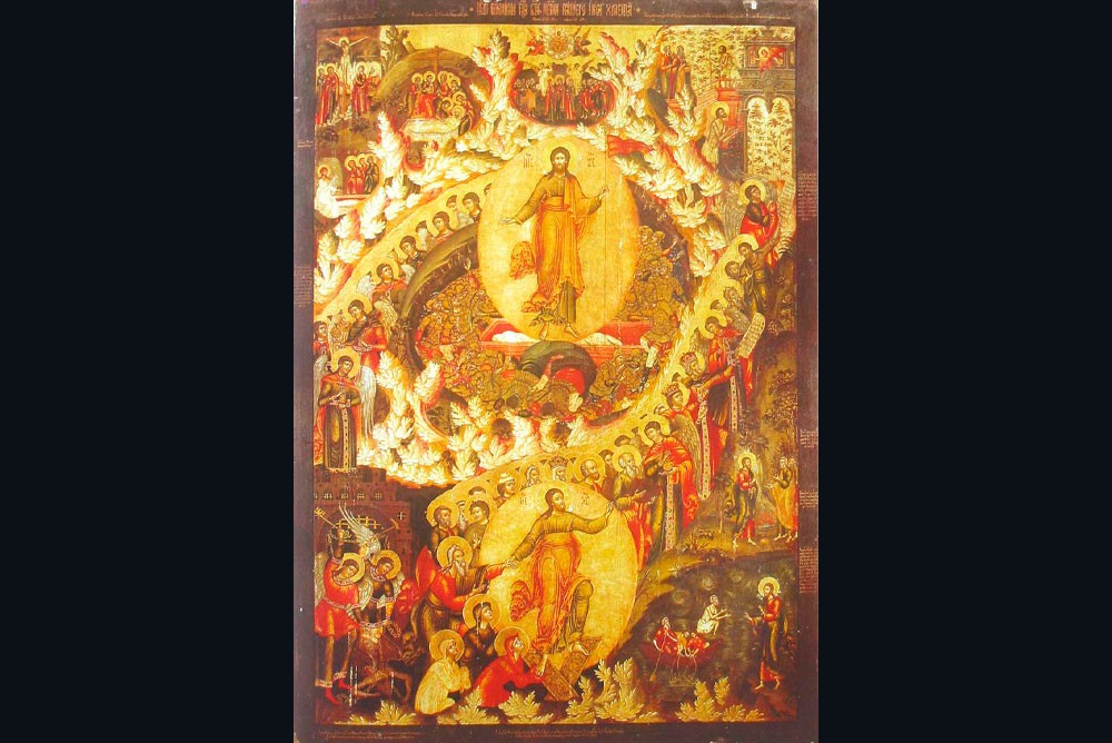 Воскресение Иисуса Христа, ярославская иконописная школа, XVII век