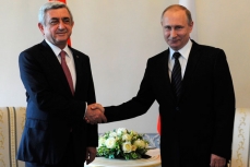 Владимир Путин с Президентом Армении Сержем Саргсяном