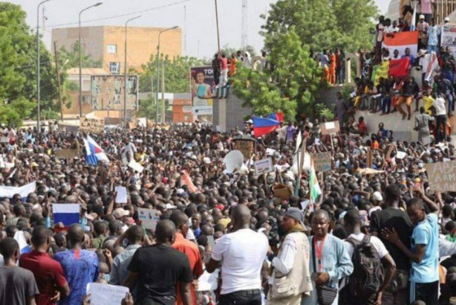 Пророссийский митинг в Нигере