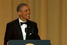 Барак Обама во время выступления.