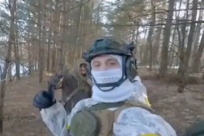 Видео группы украинских террористов, которые напали на мирных жителей в Брянской области 