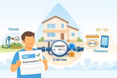 Вода в частном доме по счётчику