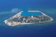 Вид с воздуха на остров Пугад архипелага Спратли, контролируемый Вьетнамом