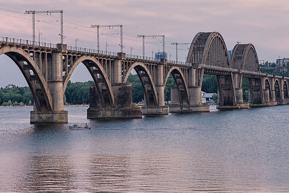 Мерефо-Херсонский железнодорожный мост в Днепропетровске (Днепр)