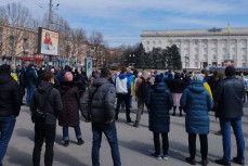 В Херсоне во время несанкционированного митинга хотели спровоцировать бойню