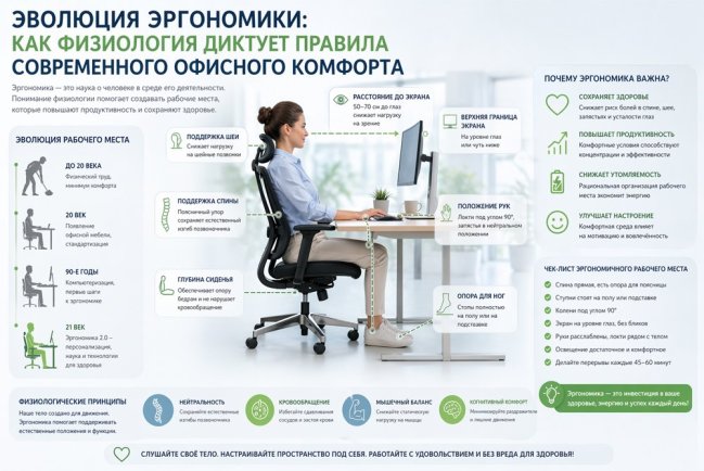 Как физиология диктует правила современного офисного комфорта