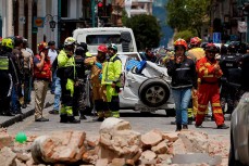 Кадры мощного землетрясения в Эквадоре магнитудой до 6,5 баллов