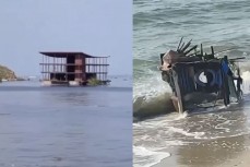 На пляжи Одессы после прорыва дамбы Каховской ГЭС прибило дома, мебель, туалеты и прочий мусор 